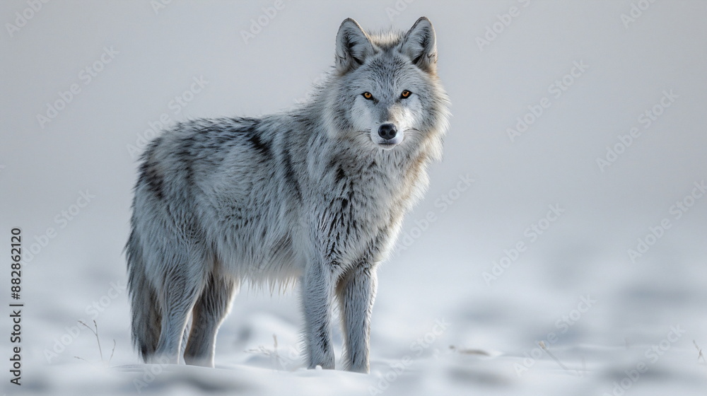 lonely wolf in winter lonely wolf in winter
