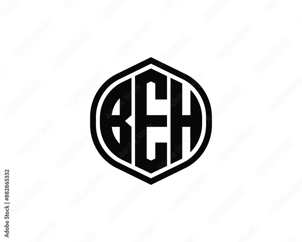 BEH Logo design vector template. BEH logo design. BEH Logo design vector template. BEH logo design.