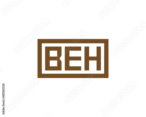 BEH Logo design vector template. BEH logo design.