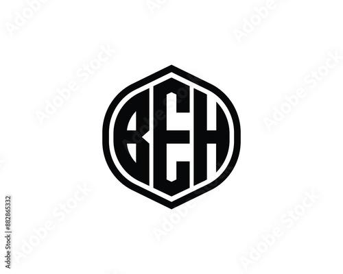 BEH Logo design vector template. BEH logo design.