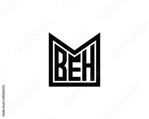 BEH Logo design vector template. BEH logo design.