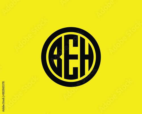 BEH Logo design vector template. BEH logo design.