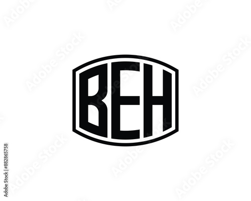BEH Logo design vector template. BEH logo design.