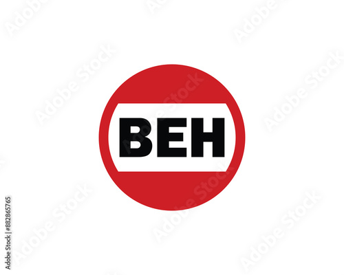 BEH Logo design vector template. BEH logo design.