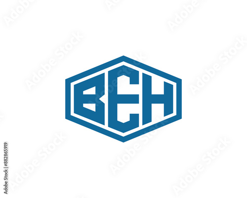 BEH Logo design vector template. BEH logo design.