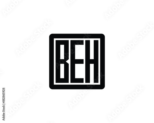 BEH Logo design vector template. BEH logo design.
