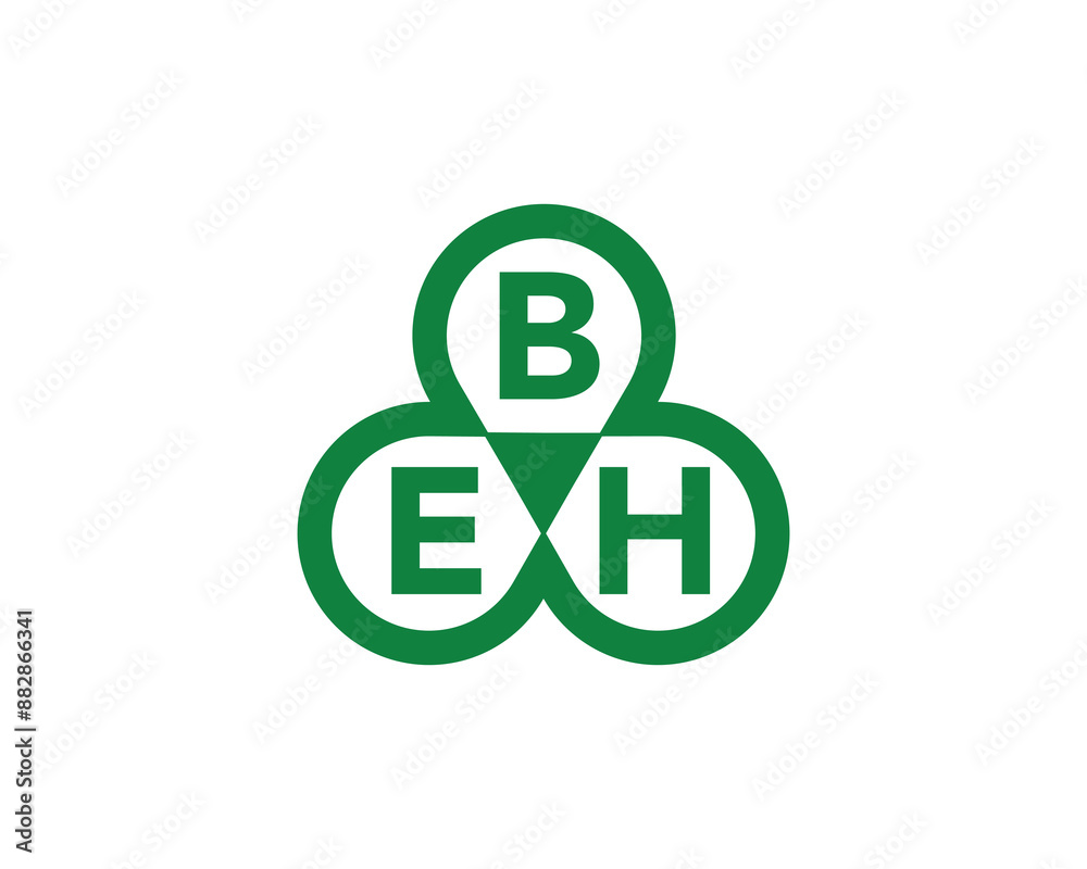 BEH Logo design vector template. BEH logo design. BEH Logo design vector template. BEH logo design.