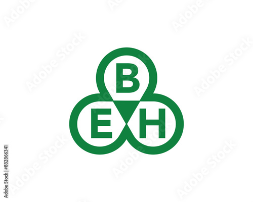 BEH Logo design vector template. BEH logo design.