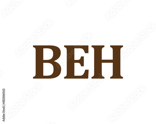 BEH Logo design vector template. BEH logo design.