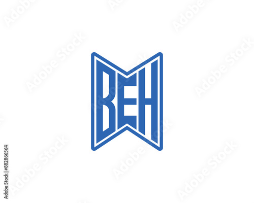 BEH Logo design vector template. BEH logo design.