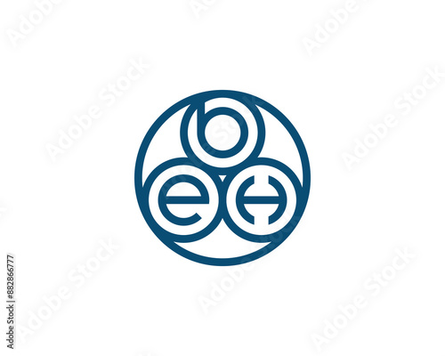 BEH Logo design vector template. BEH logo design.