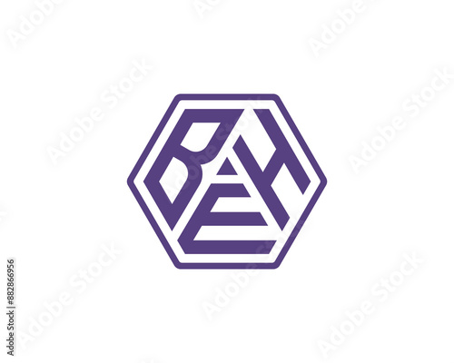 BEH Logo design vector template. BEH logo design.