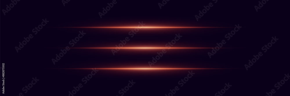 Red neon lines. Laser beams of light and glare. Red neon lines. Laser beams of light and glare.