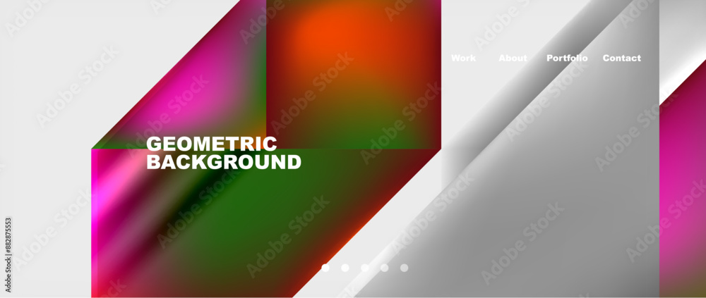 Minimal geometric web site page template design. Vector Illustration For Wallpaper, Banner, Background, Card, Book Illustration, landing page Minimal geometric web site page template design. Vector Illustration For Wallpaper, Banner, Background, Card, Book Illustration, landing page