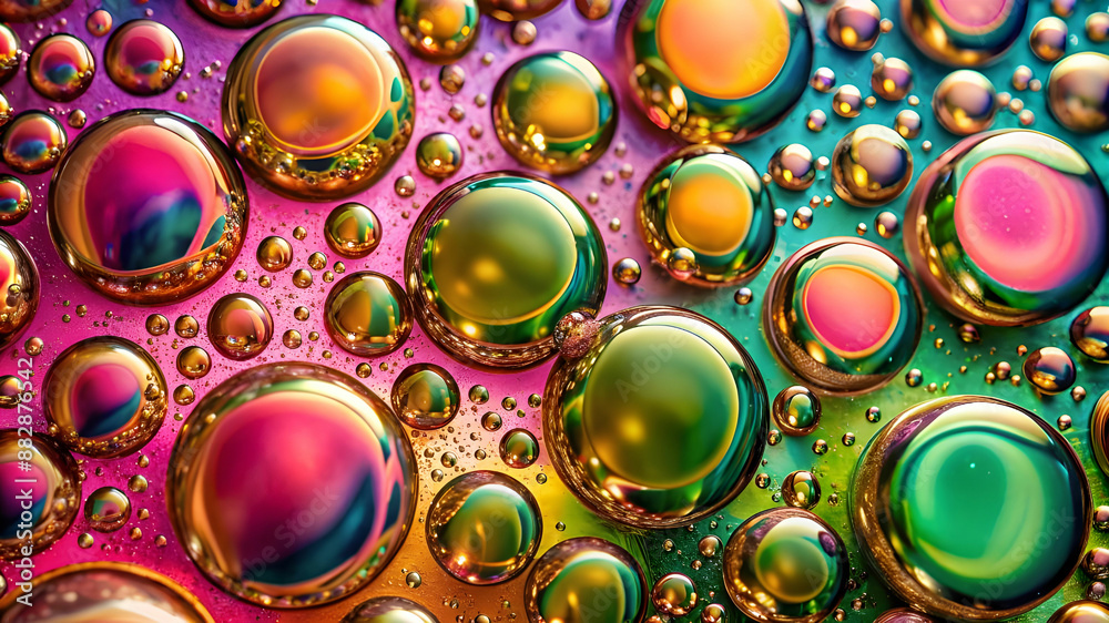 Satisfyingly vibrant colorful liquid Bubbles Satisfyingly vibrant colorful liquid Bubbles