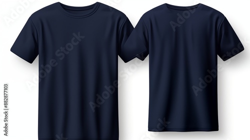 front navy blue tshirt, back navy blue tshirt, set of navy blue t-shirt, navy blue t-shirt, navy blue tshirt mockup, navy blue tshirt isolated, t shirt, navy blue tee shirt, easy to cut out photo