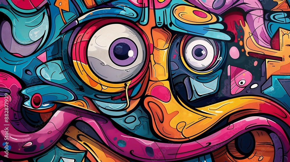 Obraz premium graffiti background