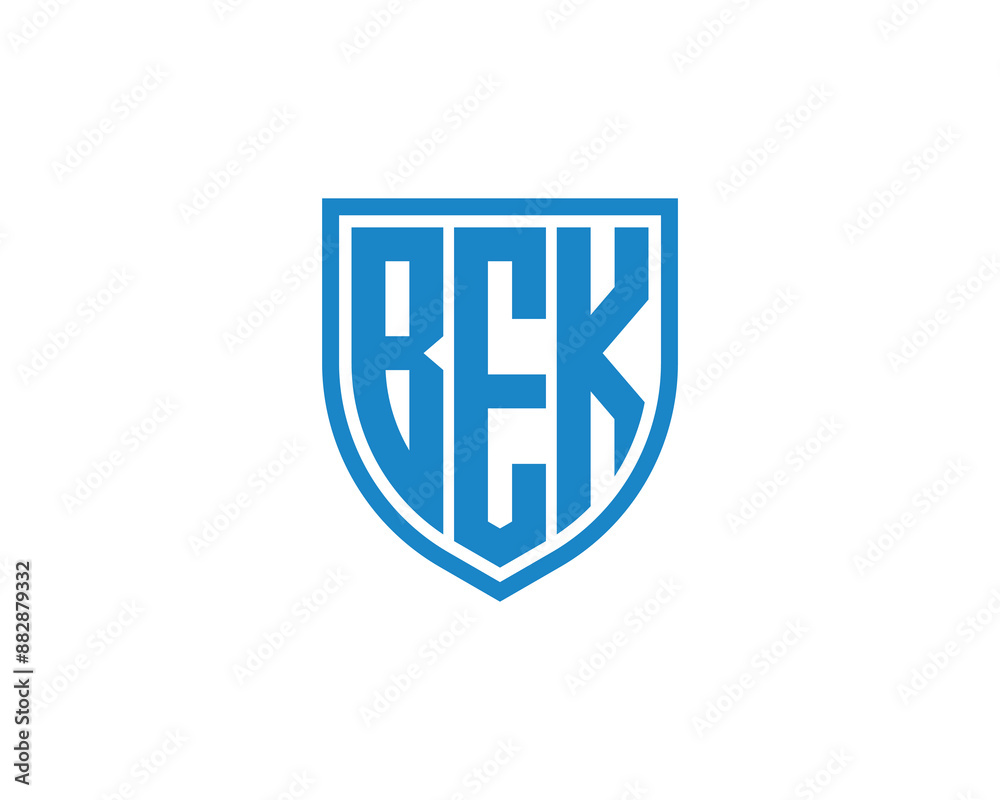 BEK logo design vector template. BEK logo design.
