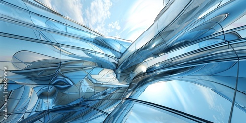 glass minmalistic architectural forms
