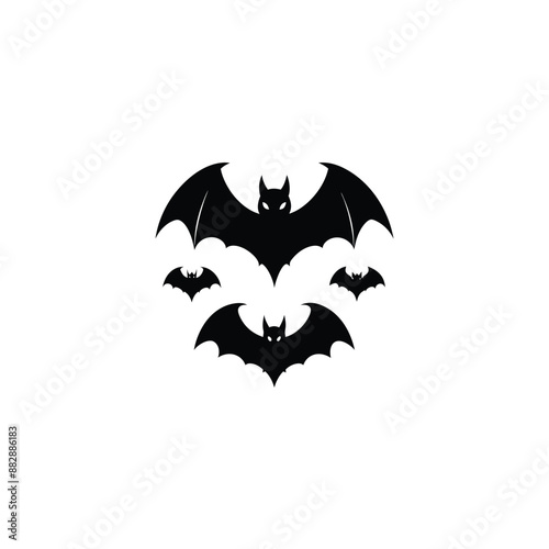 halloween bat and bats