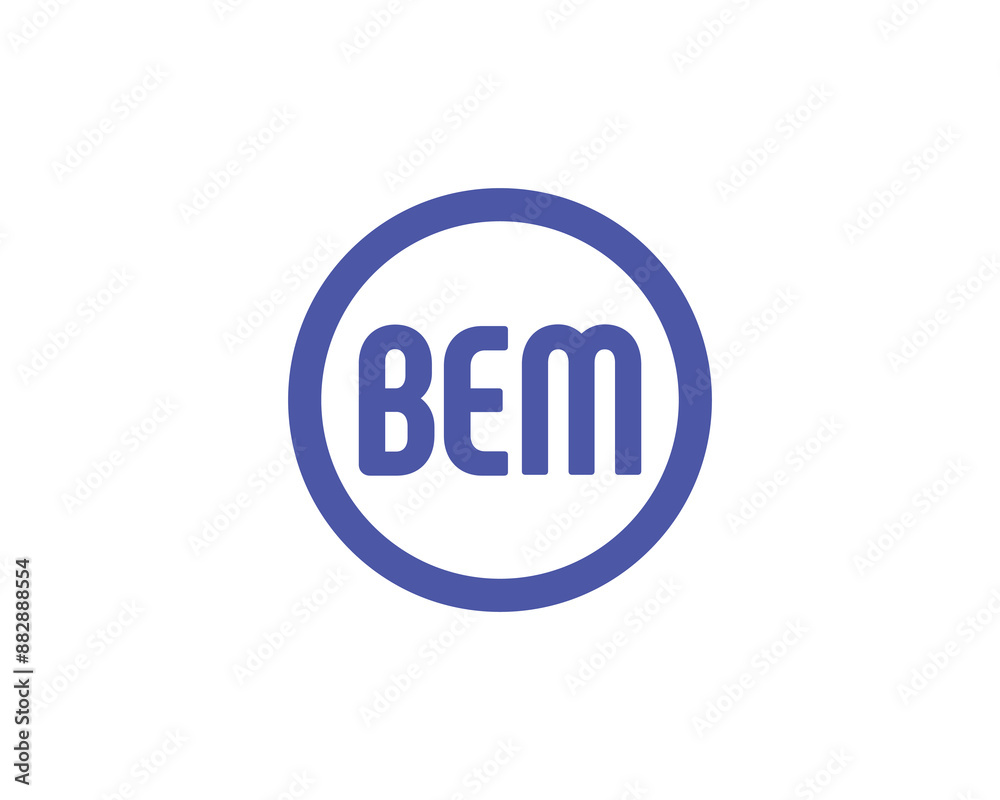 BEM logo design vector template. BEM logo design. BEM logo design vector template. BEM logo design.