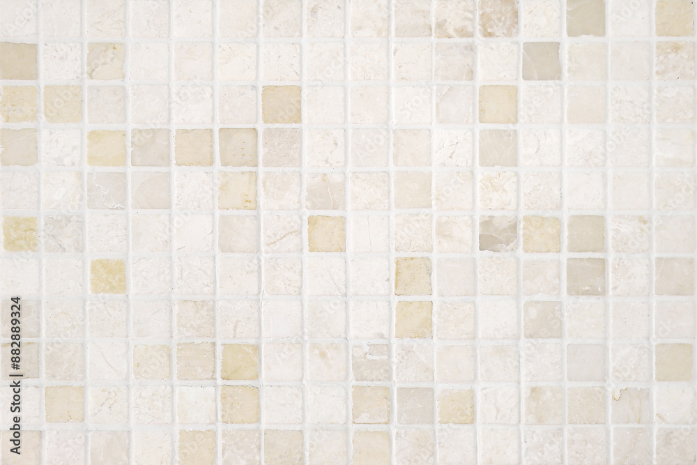 Cream and white ceramic tile floor wall pattern or white ceramic tile background Cream and white ceramic tile floor wall pattern or white ceramic tile background