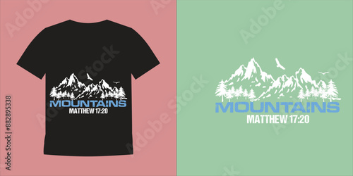 Faith Can Move Mountains Free Vector