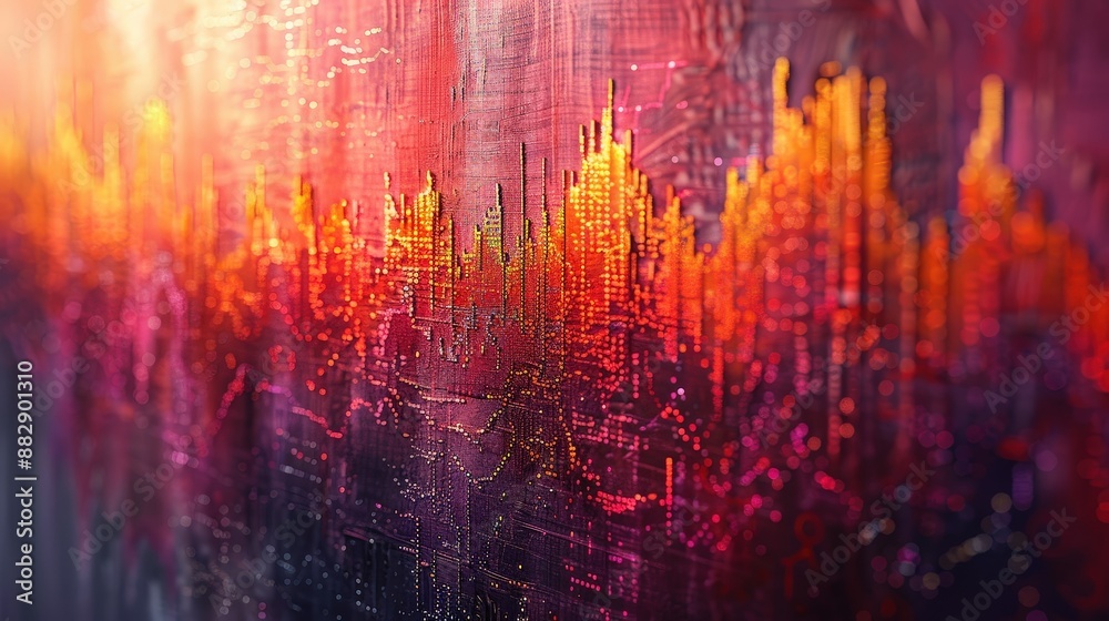 Naklejka premium Concept minimalist style background with a close-up shot of a sleek calculator and financial documents. Bright colors, isolated background.