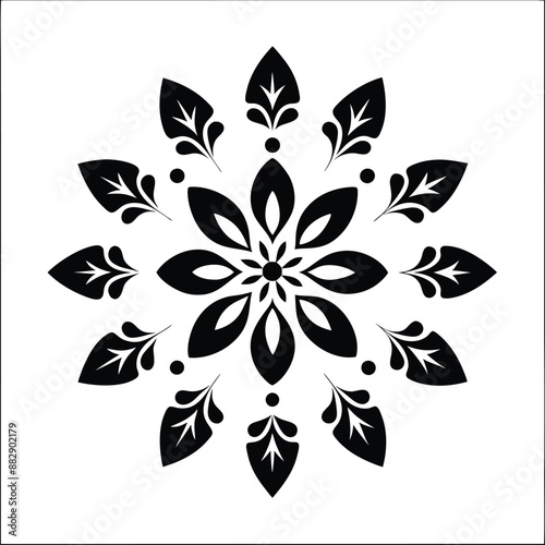 Flower Dcorrative element illustration.floral, vintage, retro, art, background, element,elegant, border, ornament, pattern, ornate, frame, wedding, © Rony