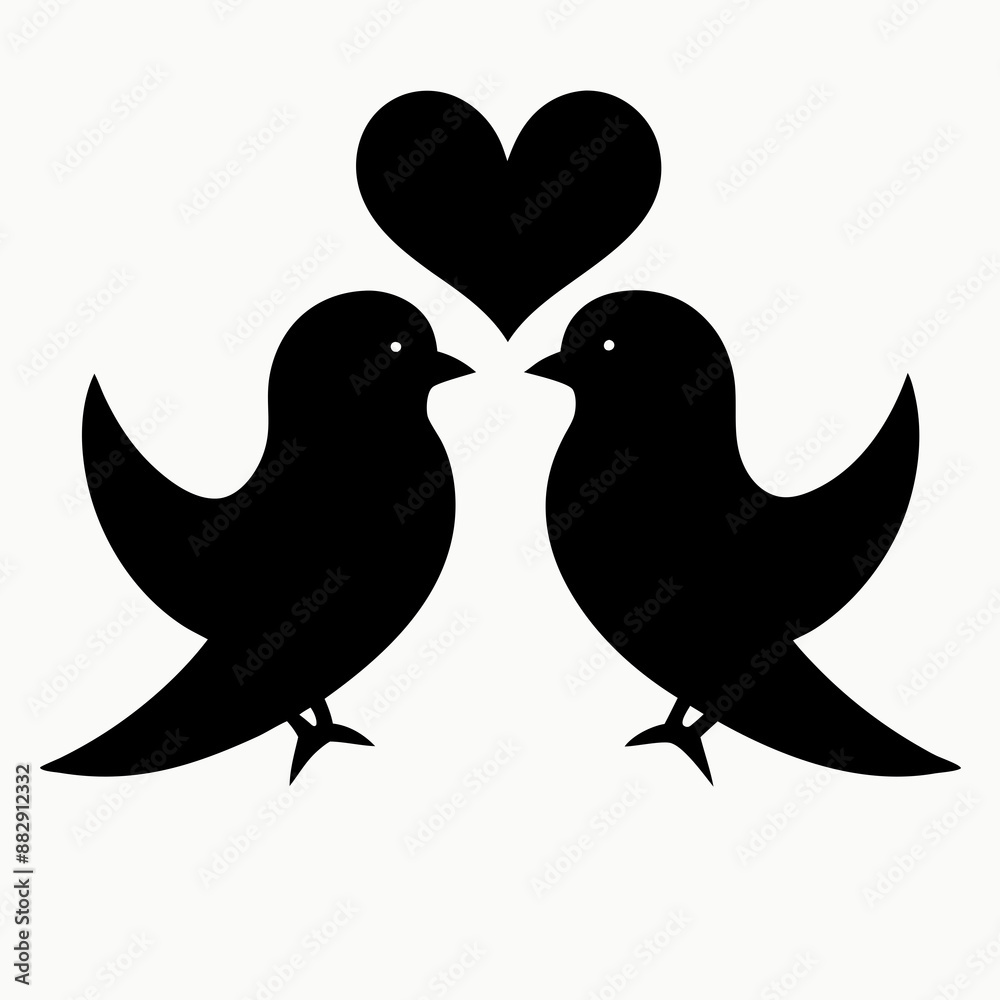 two birds with heart two birds with heart