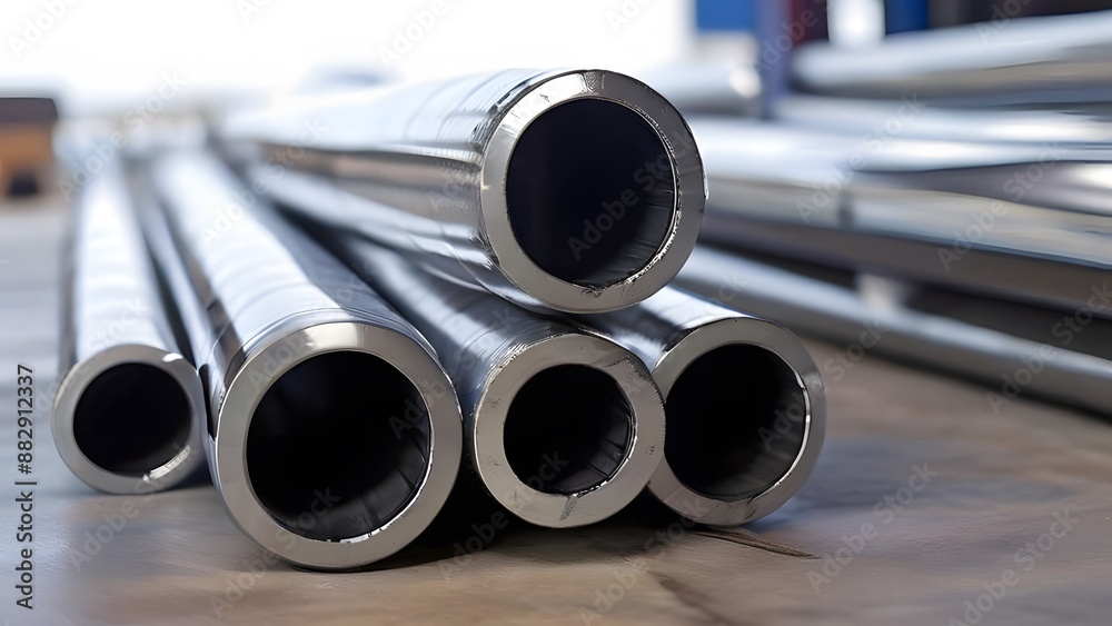 stack of steel pipes stack of steel pipes