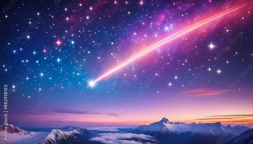 Beautiful night sky with stars and milky way Beautiful night sky with stars and milky way