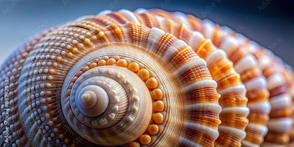 Close-up macro shot of a seashell featuring delicate details and textures, seashell, front view, macro, close-up, detailed, delicate Close-up macro shot of a seashell featuring delicate details and textures, seashell, front view, macro, close-up, detailed, delicate