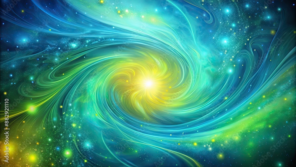 Blue and green liquid backdrop with yellow highlights, swirling cosmic patterns, liquid, backdrop, blue, green, yellow Blue and green liquid backdrop with yellow highlights, swirling cosmic patterns, liquid, backdrop, blue, green, yellow