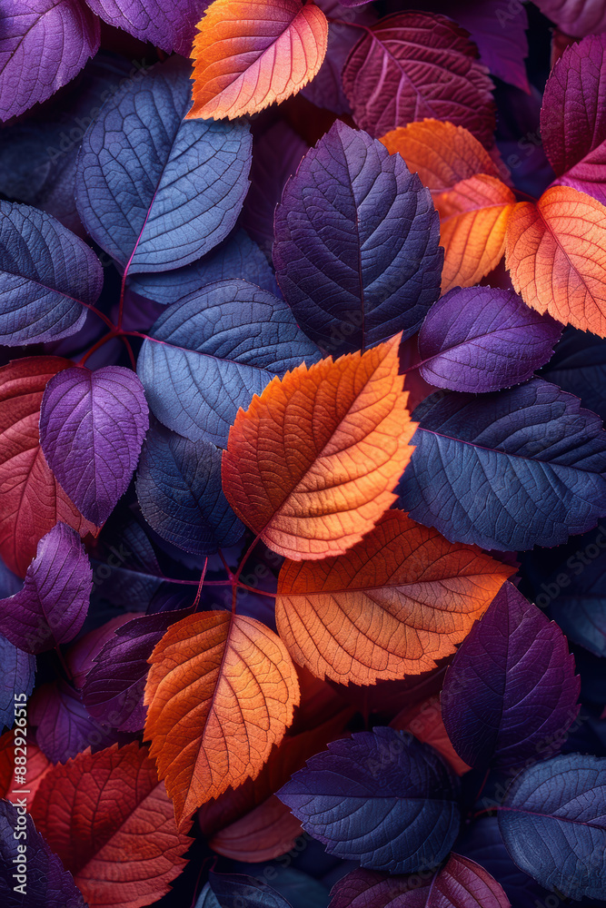 Autumn Leaves in Warm Shades. Autumn Leaves in Warm Shades.