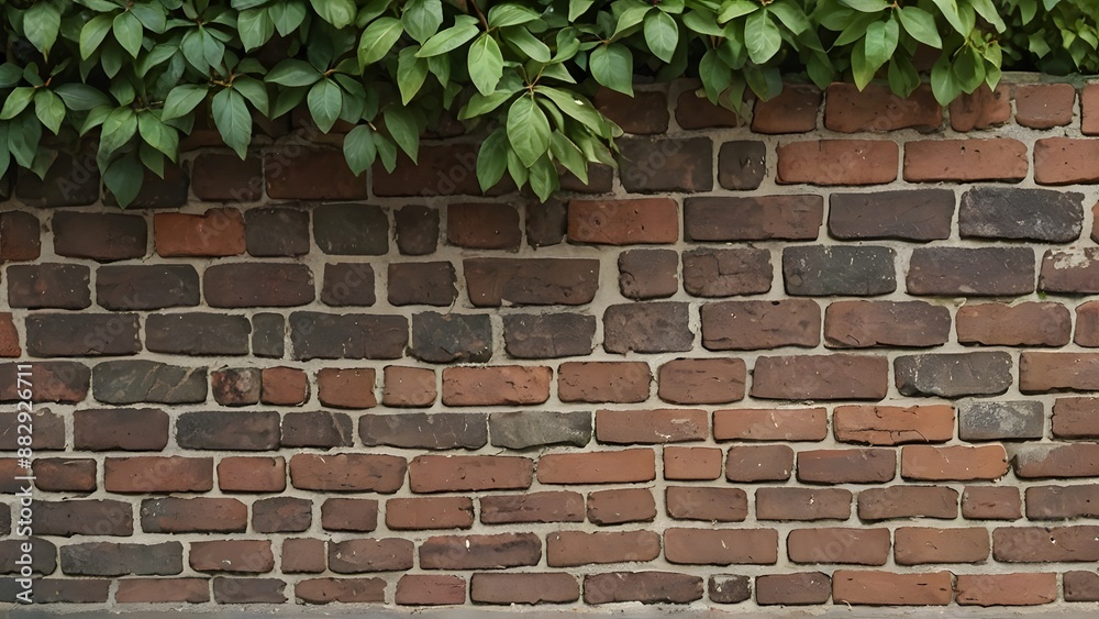 White wall with some leaves and vines White wall with some leaves and vines