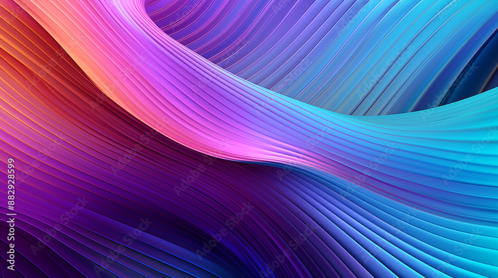 Fototapeta premium Abstract wave image with a combination of rainbow colors for wallpaper background for advertising or gift wrapping and web design. 