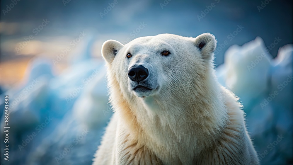 Captivating image of a polar bear, arctic, wildlife, predator, snow, ice, majestic, nature, endangered, mammal, beast Captivating image of a polar bear, arctic, wildlife, predator, snow, ice, majestic, nature, endangered, mammal, beast