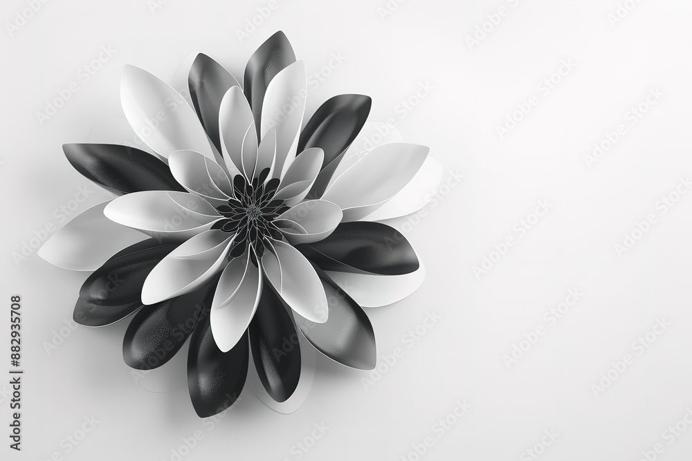 flower pattern black and white