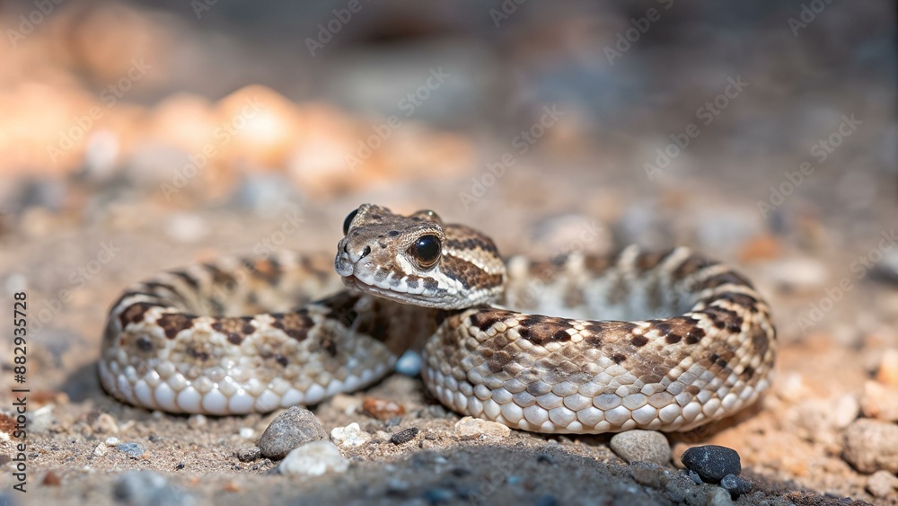 Western Diamond-backed Rattlesnake (Crotalus atrox) cub Western Diamond-backed Rattlesnake (Crotalus atrox) cub