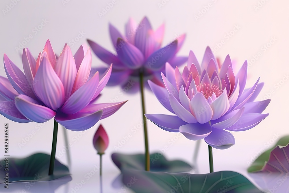 Obraz premium Pink Lotus flower a beautiful.