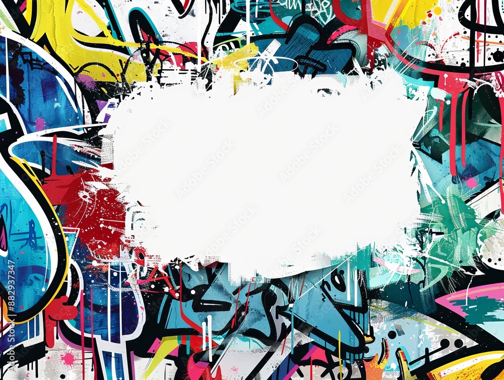 Graffiti style invitation template Graffiti style invitation template