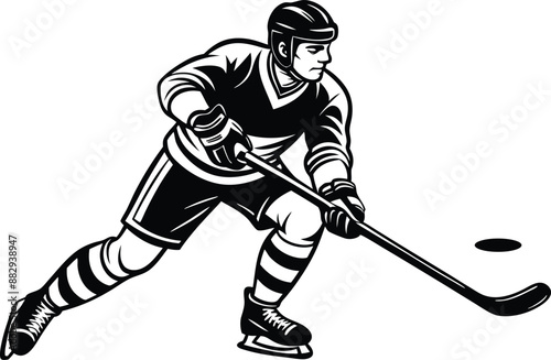 Hockey Player Silhouette