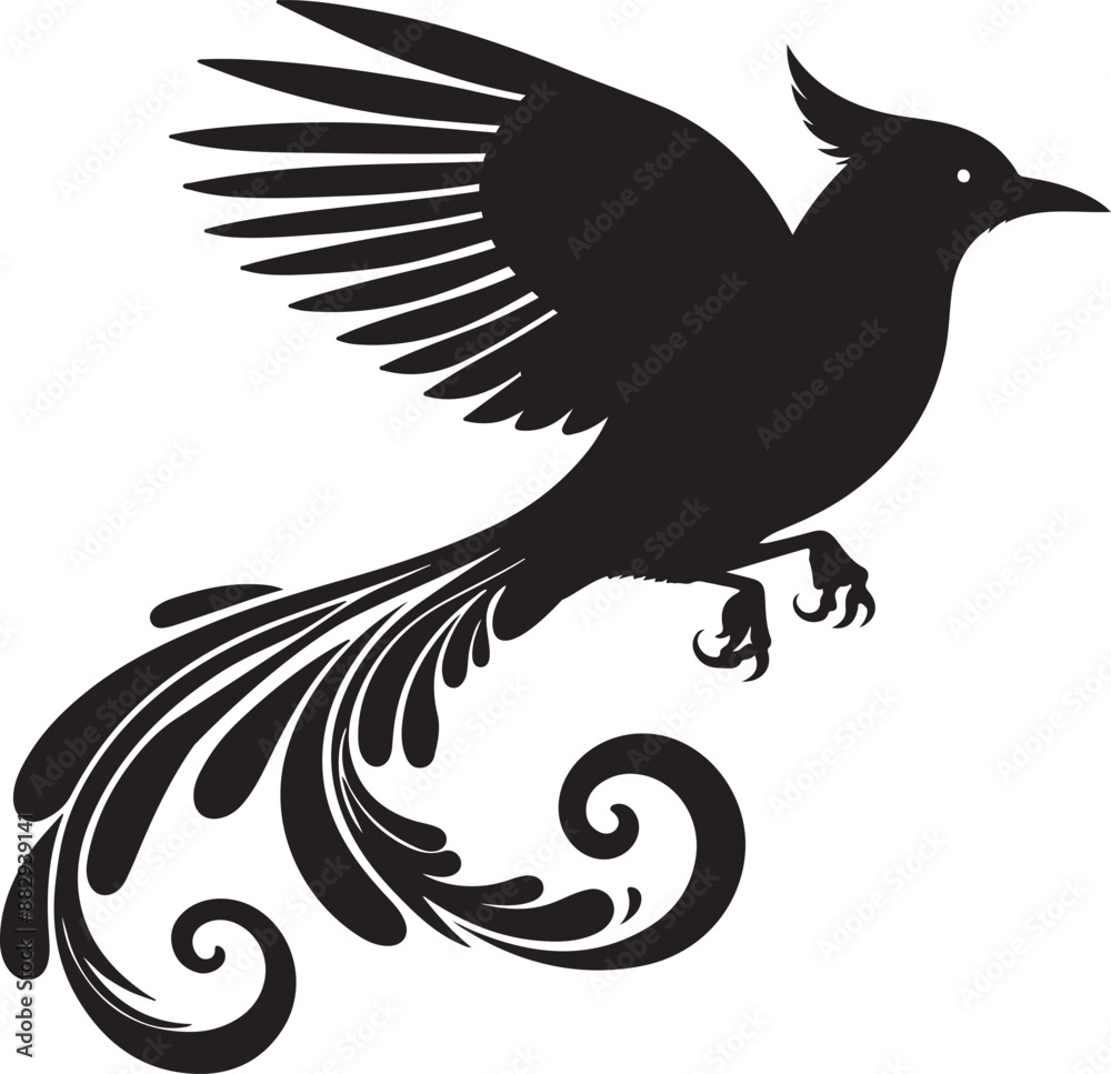 Fototapeta premium Magpie Silhouette