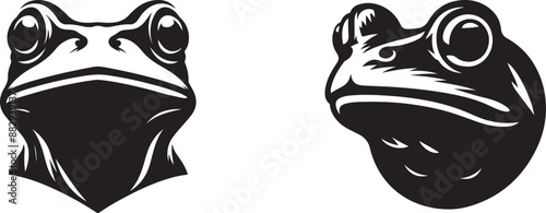 Frog Head Silhouette