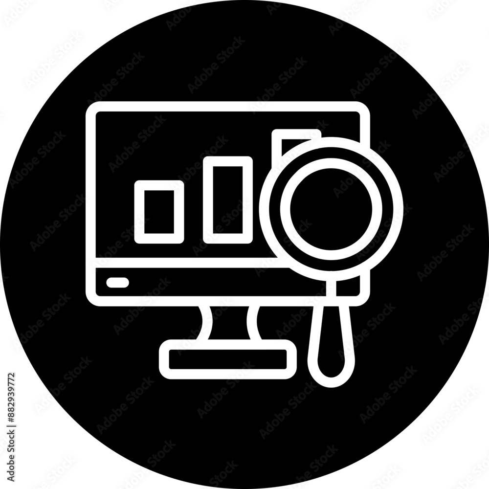 Research Vector Line White Circle Black Research Vector Line White Circle Black