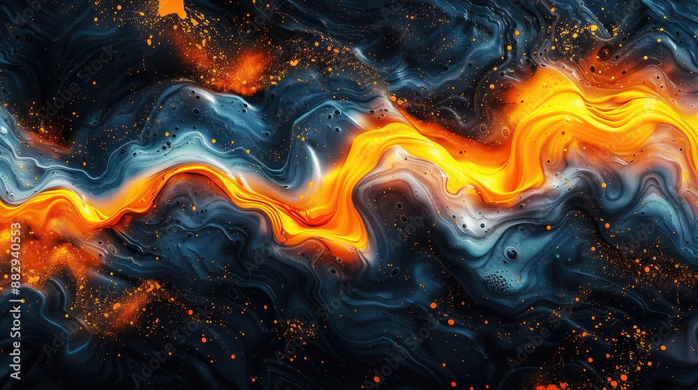 Abstract background red and black with glowing red-hot steel Abstract background red and black with glowing red-hot steel