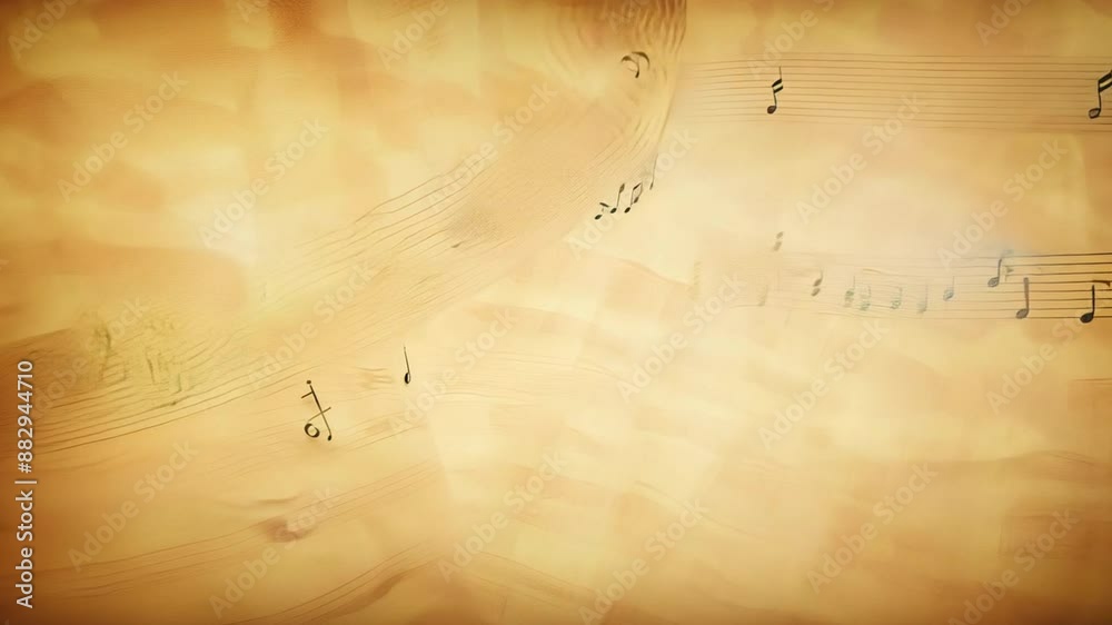 Sheet music with many notes and symbols. music write music