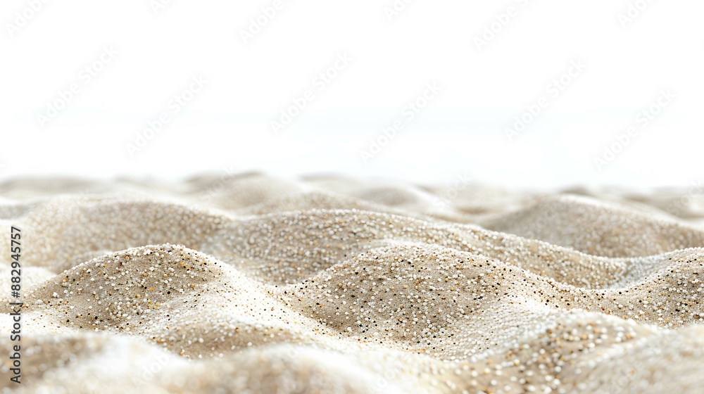 Fine grains of sand forming gentle ripples.
Fine grains of sand forming gentle ripples.