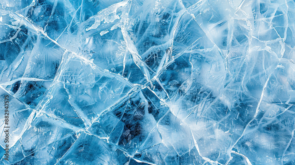 Abstract cold Ice Background, Blue Background with Cracks on Ice Surface, Frozen Texture, Winter Design Concept Abstract cold Ice Background, Blue Background with Cracks on Ice Surface, Frozen Texture, Winter Design Concept